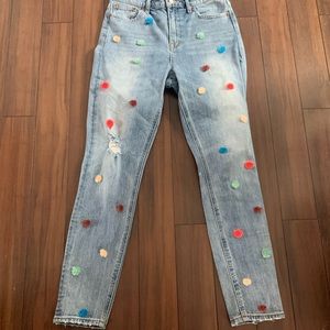 Lucky Brand Pom Pom Bridgette Skinny 6/28 EUC